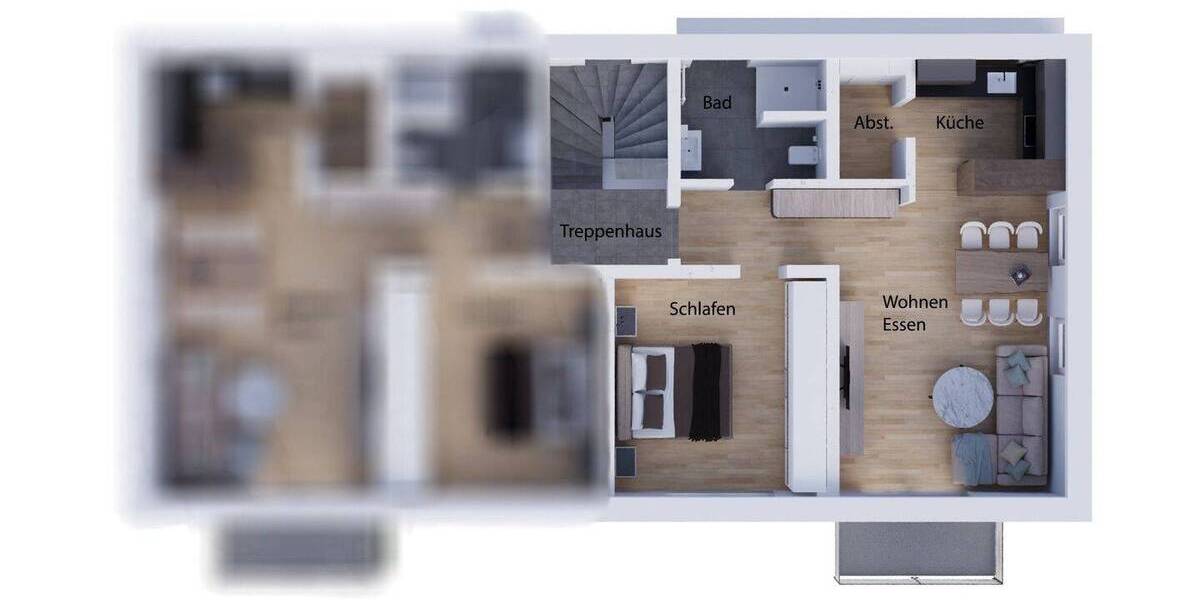 Etagenwohnung Norderstedt Harksheide - 2 Zimmer, 62 m&sup2;, 289.900&euro; | Angebot:26541244