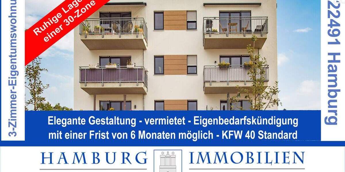 Etagenwohnung Hamburg / Langenhorn Langenhorn - 3 Zimmer, 71 m&sup2;, 420.000&euro; | Angebot:25680637