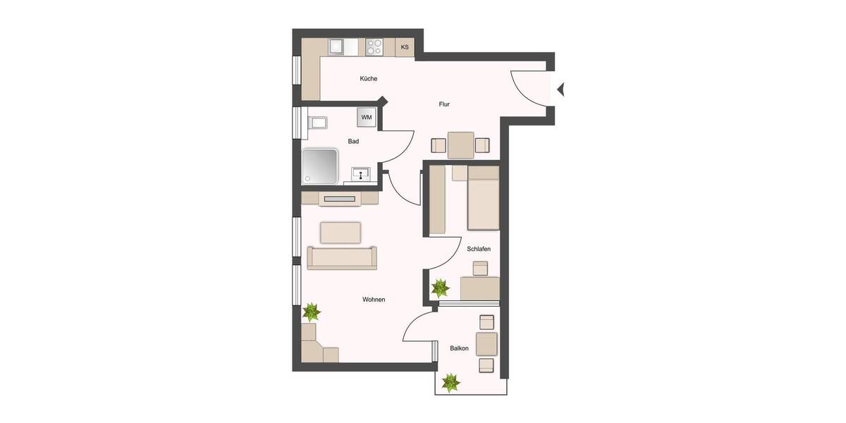 Etagenwohnung Hamburg Billstedt Billstedt - 2 Zimmer, 45 m&sup2;, 249.000&euro; | Angebot:25692792