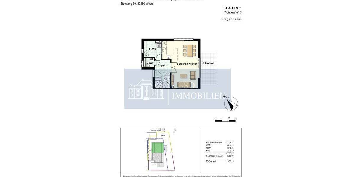 Doppelhaushälfte Wedel Marienhof - 4 Zimmer, 136 m&sup2;, 852.798&euro; | Angebot:25797247