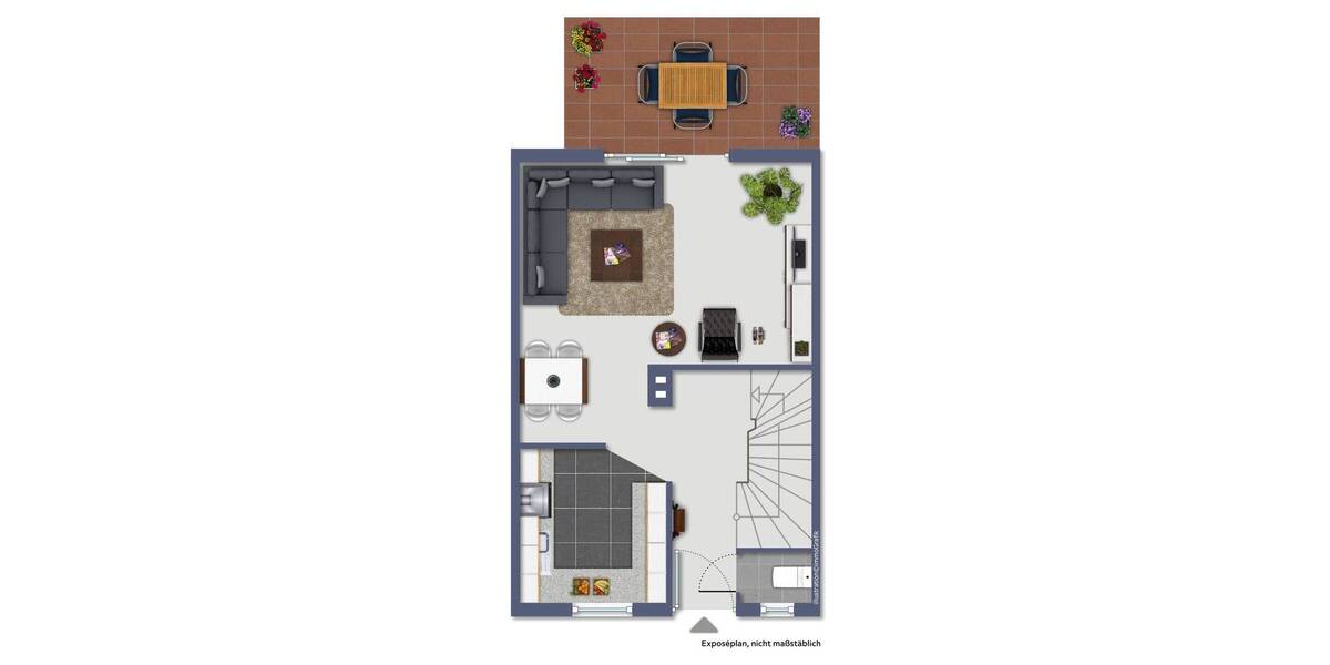 Reihenmittelhaus Norderstedt Garstedt - 3 Zimmer, 71 m&sup2;, 329.000&euro; | Angebot:26309938