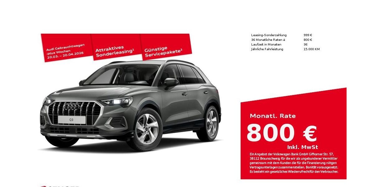 Audi Q3 5.482 km 52.000 &euro; Bad Oldesloe 23843