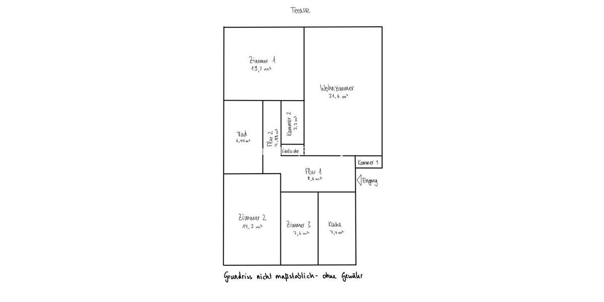 Etagenwohnung Hamburg Wandsbek - 4 Zimmer, 110 m&sup2;, 1.400&euro; | Angebot:25342021
