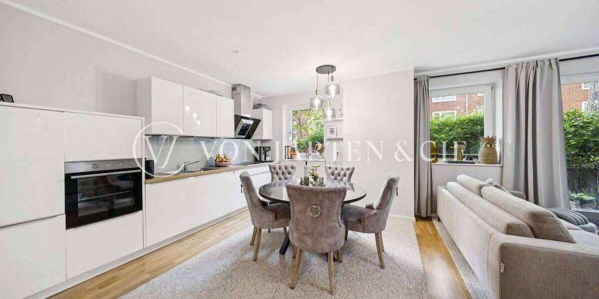 Terrassenwohnung Hamburg Winterhude - 2 Zimmer, 78 m&sup2;, 550.000&euro; | Angebot:26833775