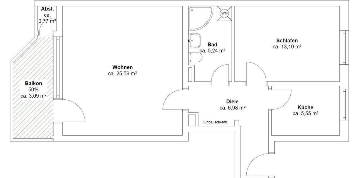 Etagenwohnung Hamburg Eppendorf - 2 Zimmer, 60 m&sup2;, 440.000&euro; | Angebot:25896007