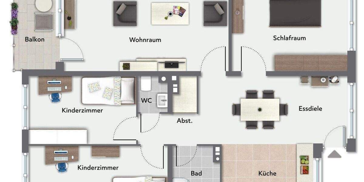 Etagenwohnung Pinneberg - 3 Zimmer, 86 m&sup2;, 269.000&euro; | Angebot:25743550