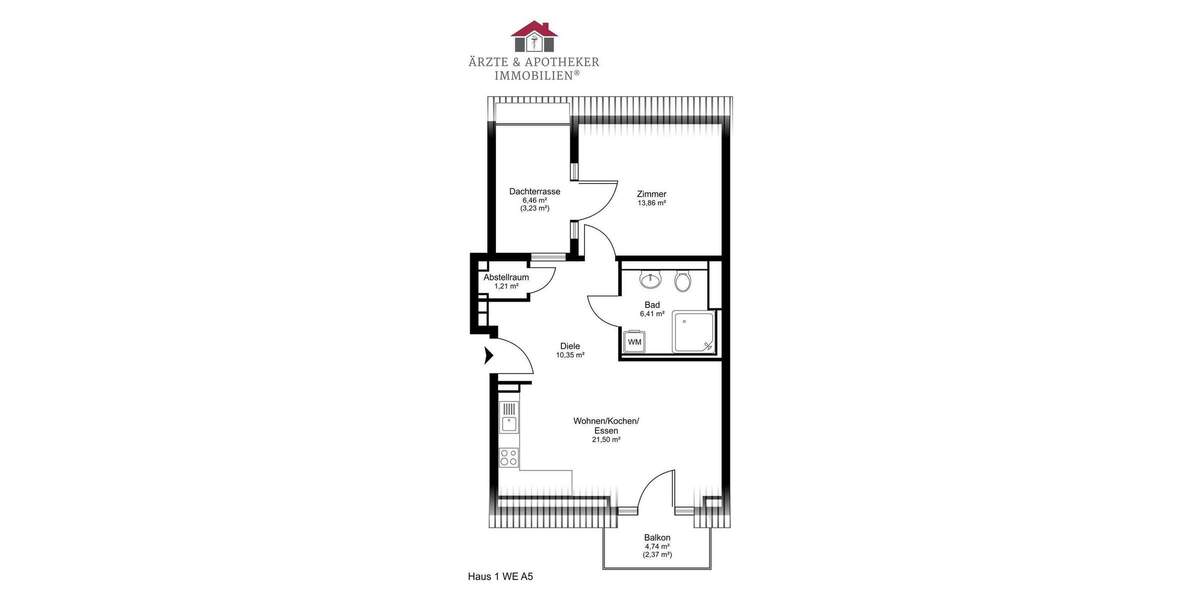 Etagenwohnung Hamburg Poppenbüttel - 2 Zimmer, 57 m&sup2;, 459.000&euro; | Angebot:25691332