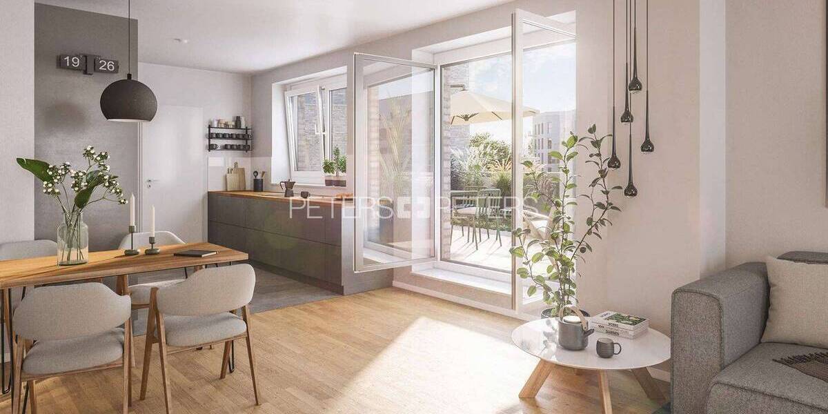 Etagenwohnung Hamburg Groß Borstel - 2 Zimmer, 58 m&sup2;, 1.399&euro; | Angebot:26596670