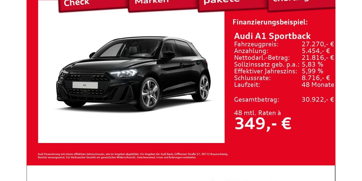 Audi A1 1.890 km 27.270 &euro; Hamburg 22419