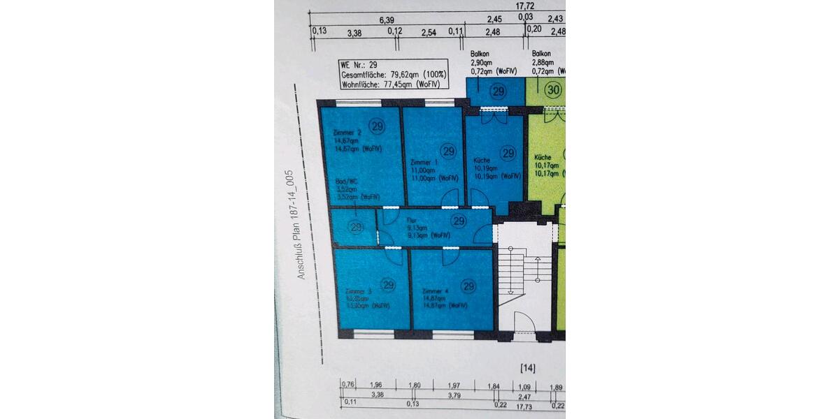 Hochparterre Hamburg Barmbek-Nord - 4 Zimmer, 80 m&sup2;, 549.000&euro; | Angebot:26049494