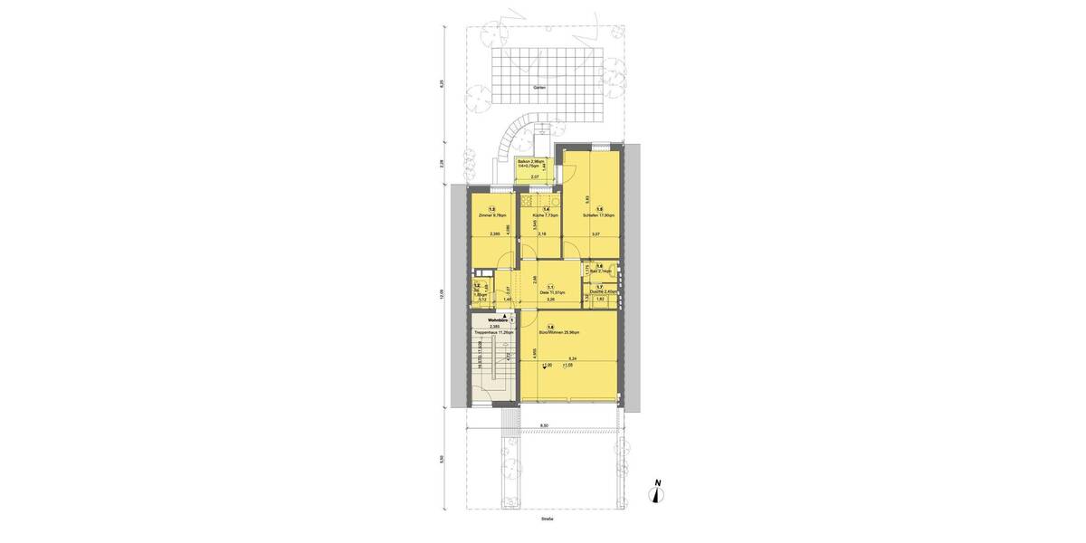 Etagenwohnung Hamburg Uhlenhorst - 3 Zimmer, 80 m&sup2;, 665.000&euro; | Angebot:26053647