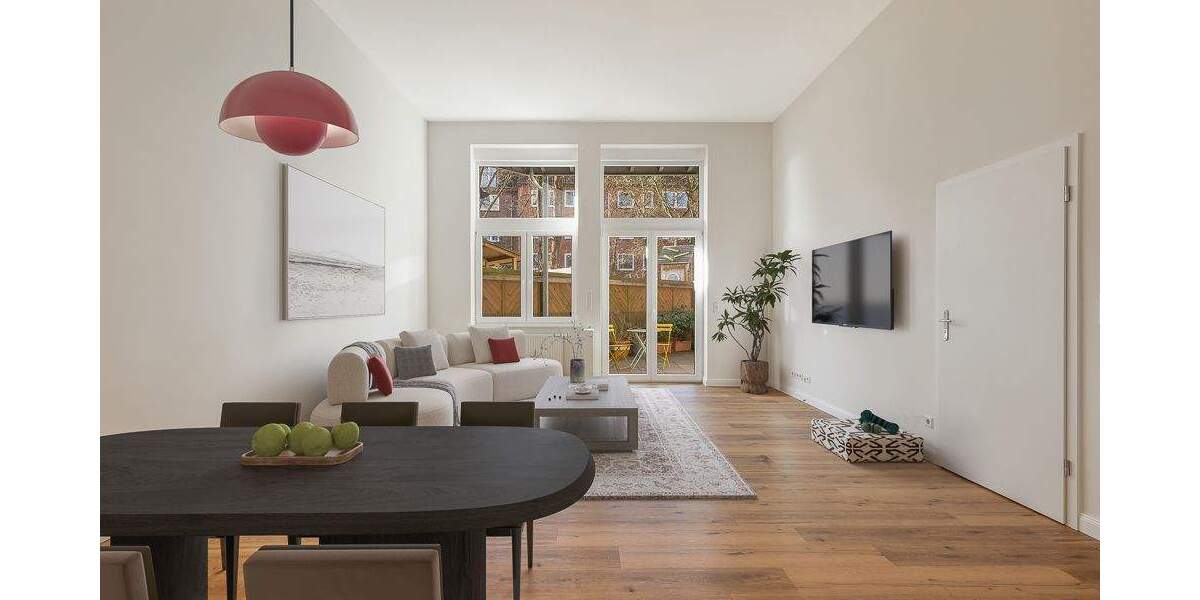 Terrassenwohnung Hamburg Hamm - 3 Zimmer, 96 m&sup2;, 575.000&euro; | Angebot:25687186