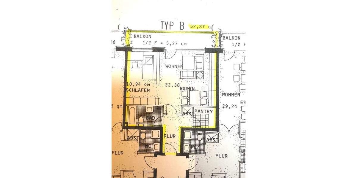 Etagenwohnung Hamburg Rissen - 2 Zimmer, 52 m&sup2;, 245.000&euro; | Angebot:25696603