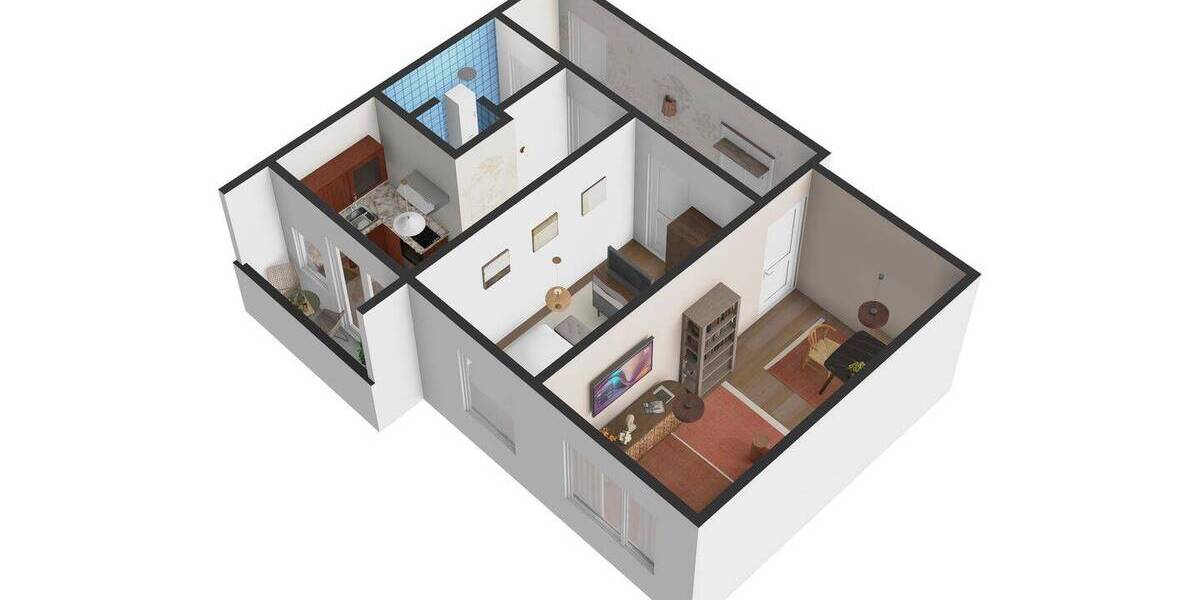 Etagenwohnung Hamburg Hamm - 2 Zimmer, 47 m&sup2;, 584&euro; | Angebot:26043894