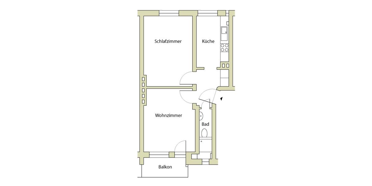 Provisionsfrei* Zweizimmerwohnung mit Balkon, Dielen, zentral, vermietet, provisionsfrei - 2- Hamburg Borgfelde | Angebot:25908494