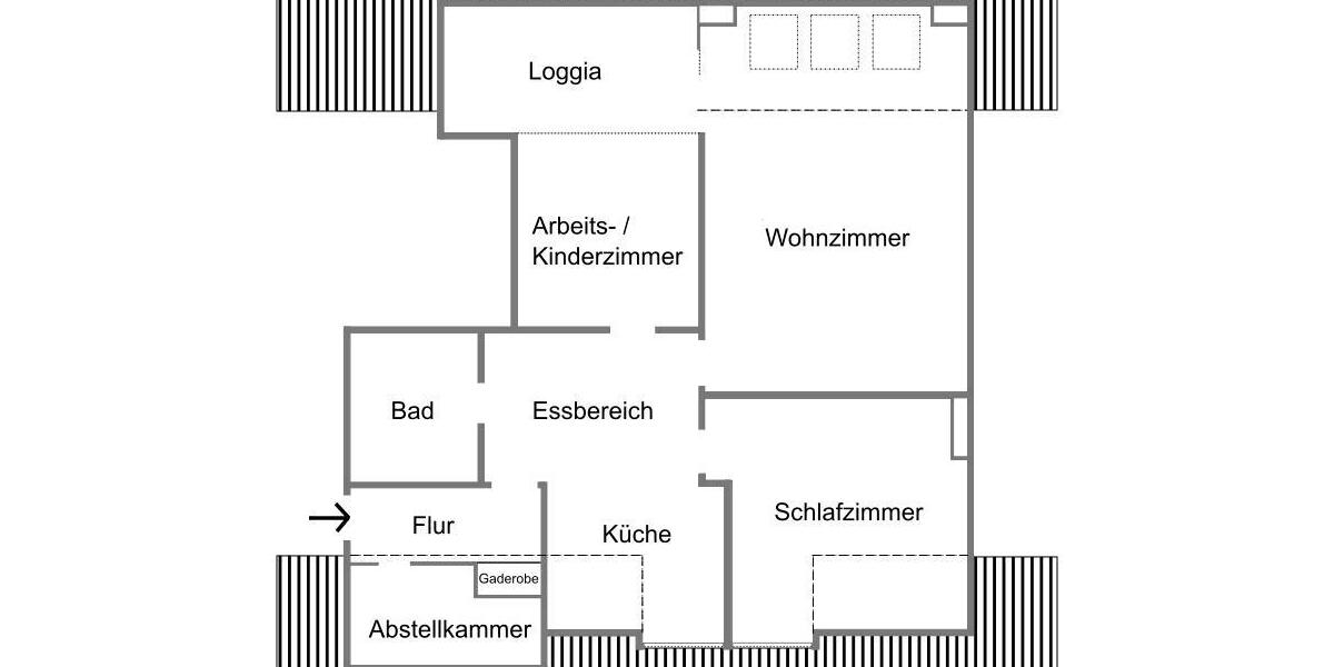 Dachgeschoßwohnung Ellerau - 3 Zimmer, 92 m&sup2;, 275.000&euro; | Angebot:27082825