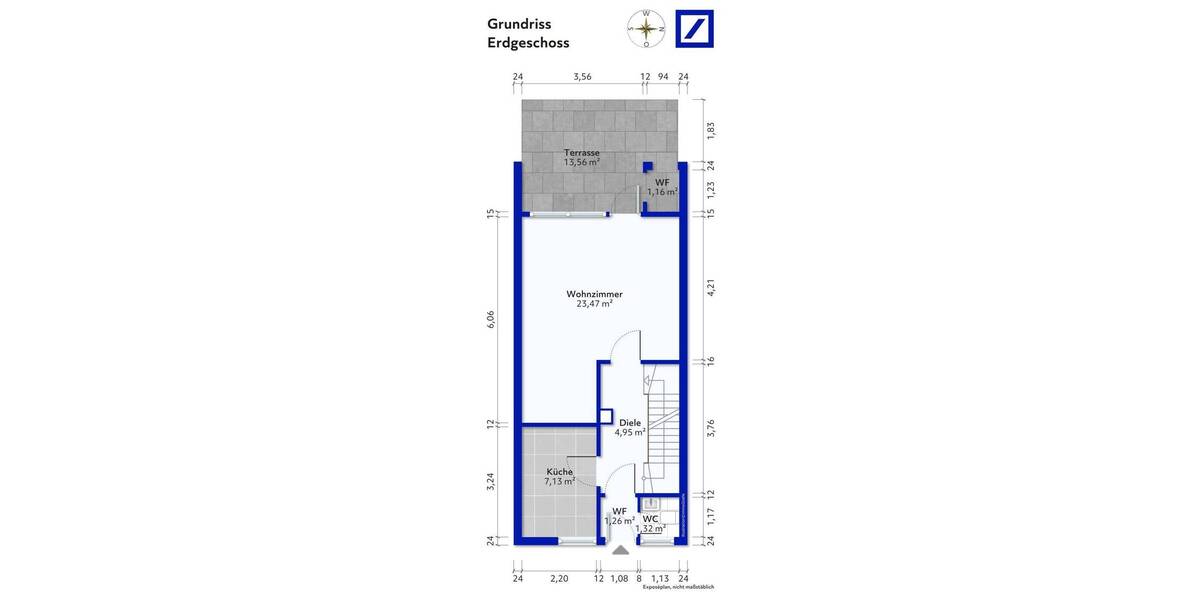 Reihenendhaus Hamburg Rahlstedt - 4 Zimmer, 91 m&sup2;, 393.000&euro; | Angebot:25916301