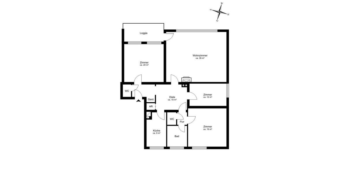 Hochparterre Hamburg Altona - 4 Zimmer, 126 m&sup2;, 755.000&euro; | Angebot:25715771