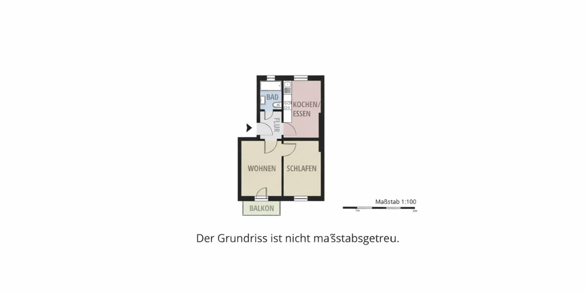 Etagenwohnung Hamburg Barmbek-Nord - 2 Zimmer, 42 m&sup2;, 254.950&euro; | Angebot:25896659