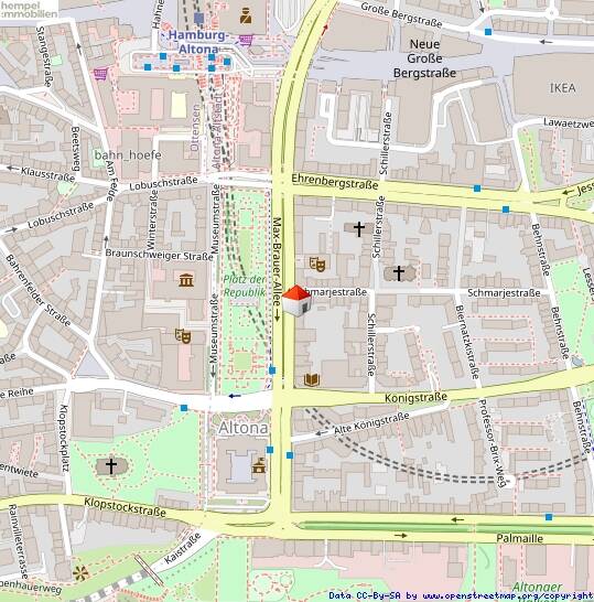 Etagenwohnung Hamburg Altona-Altstadt - 2 Zimmer, 46 m&sup2;, 299.000&euro; | Angebot:26276733