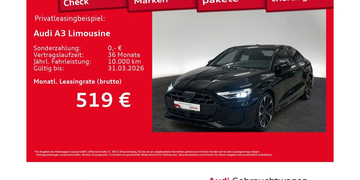 Audi A3 2.235 km 43.950 &euro; Hamburg 20537