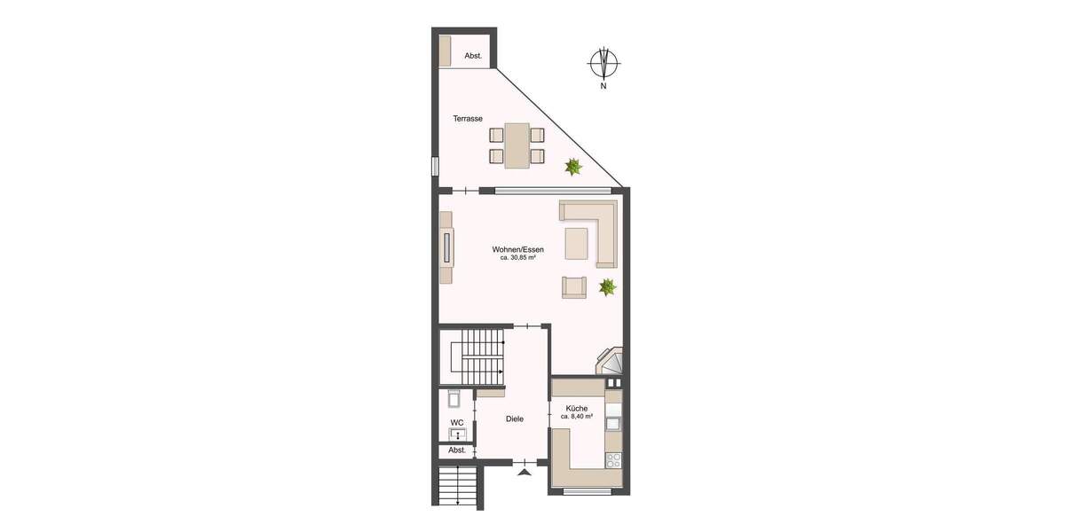 Reihenmittelhaus Reinbek - 5 Zimmer, 115 m&sup2;, 390.000&euro; | Angebot:25815295