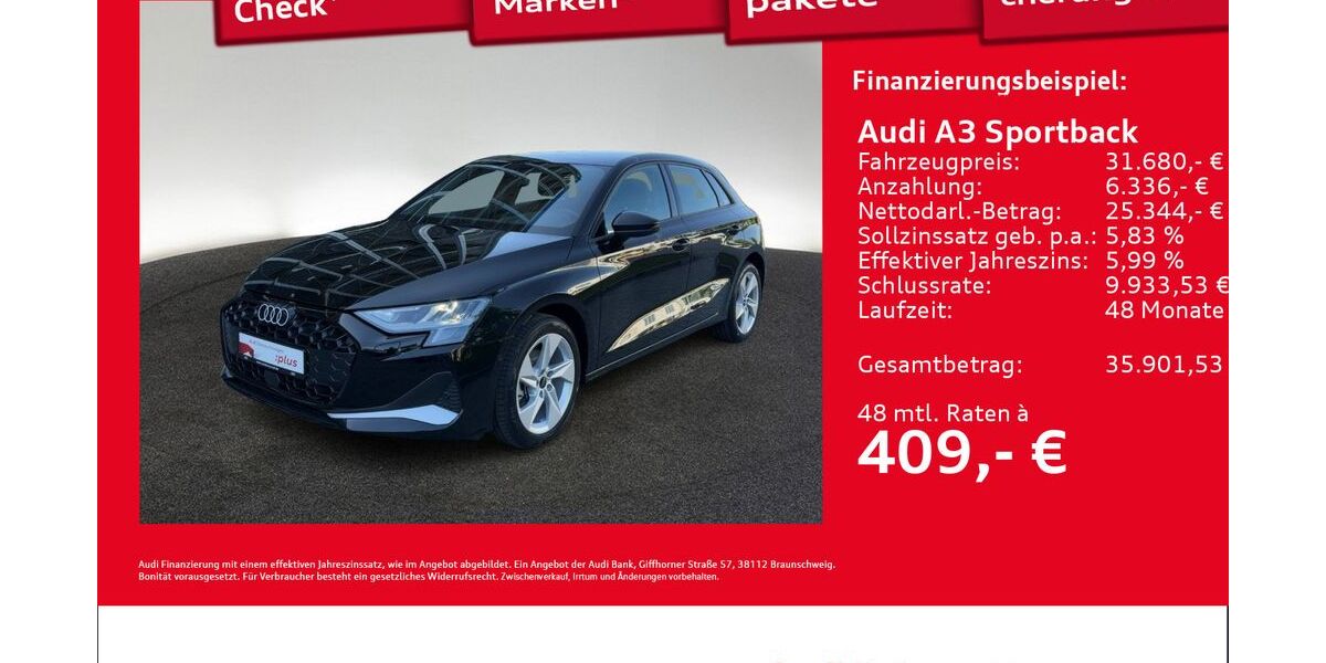 Audi A3 15.124 km 31.460 &euro; Hamburg 22419
