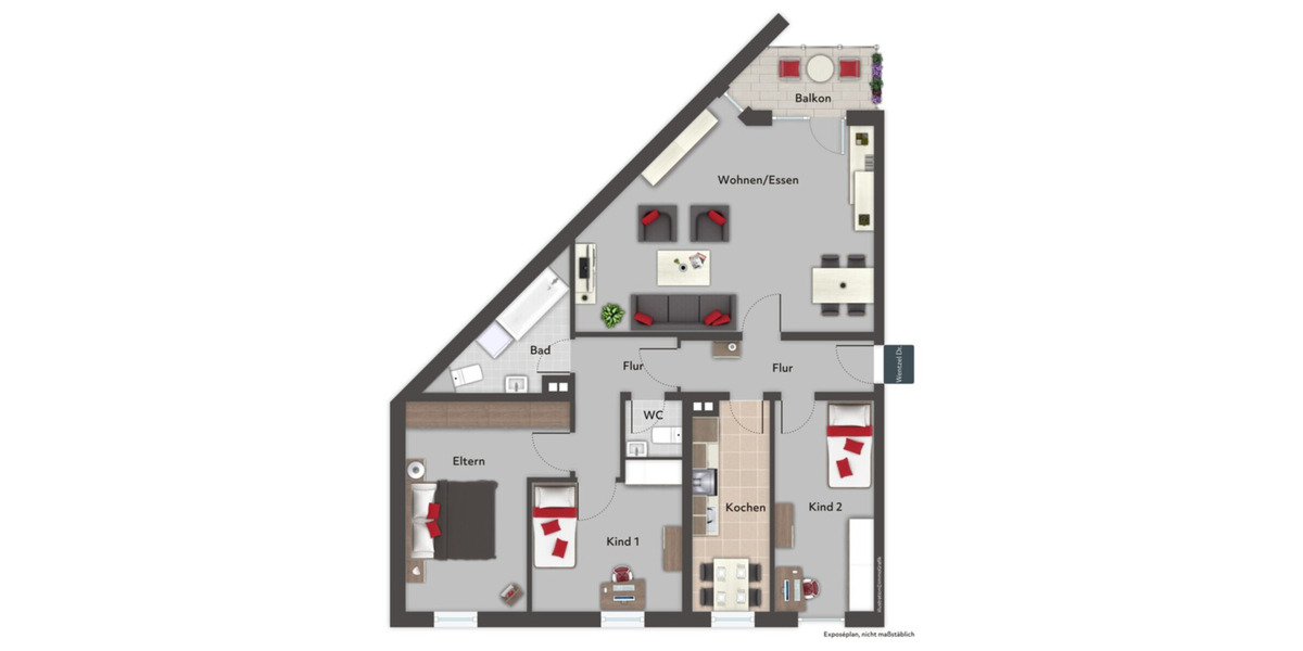 Etagenwohnung Glinde - 4 Zimmer, 104 m&sup2;, 1.510&euro; | Angebot:25483790
