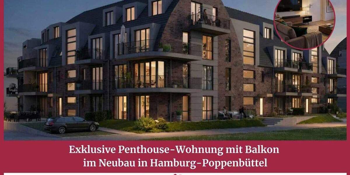 Etagenwohnung Hamburg Poppenbüttel - 3 Zimmer, 101 m&sup2;, 839.000&euro; | Angebot:25864781