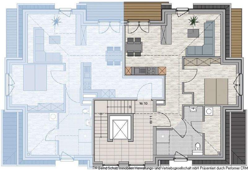 Etagenwohnung Halstenbek - 2 Zimmer, 63 m&sup2;, 399.000&euro; | Angebot:25745912