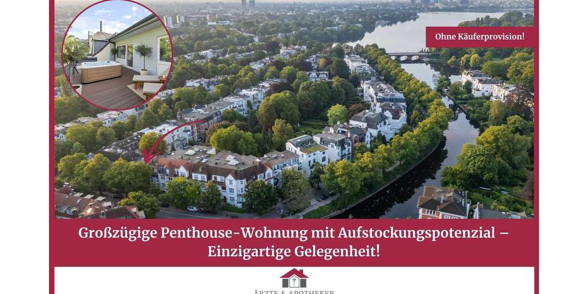 Etagenwohnung Hamburg Winterhude - 2 Zimmer, 92 m&sup2;, 998.000&euro; | Angebot:27113106