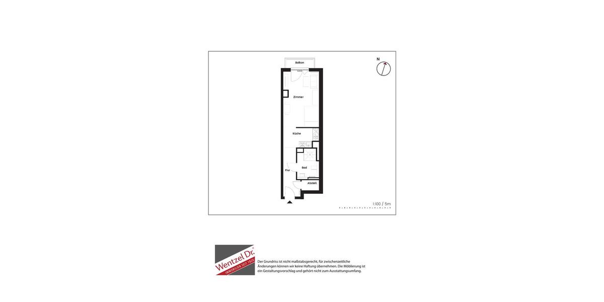 Etagenwohnung Hamburg Wandsbek - 1 Zimmer, 40 m&sup2;, 825&euro; | Angebot:25655499