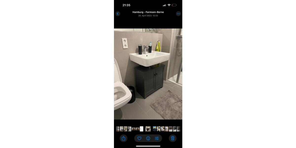 Etagenwohnung Hamburg Wandsbek - 1.5 Zimmer, 45 m&sup2;, 884&euro; | Angebot:26012508