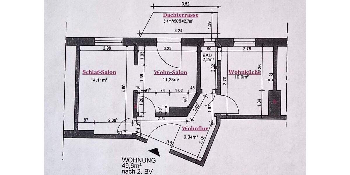 Etagenwohnung Hamburg Hoheluft-West - 2 Zimmer, 49 m&sup2;, 429.000&euro; | Angebot:26026710