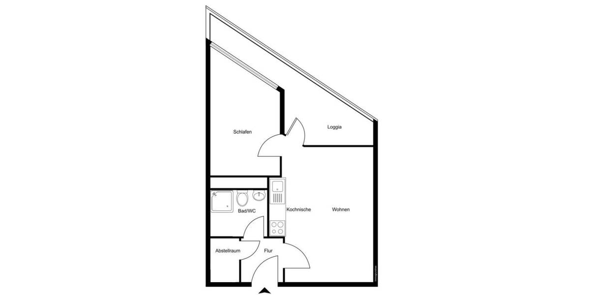 Etagenwohnung Hamburg St. Pauli - 1 Zimmer, 36 m&sup2;, 269.000&euro; | Angebot:25777986