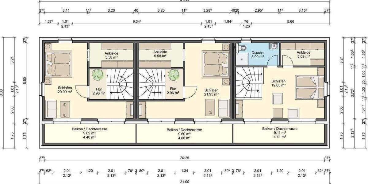 Reihenendhaus Hamburg Bergstedt - 5 Zimmer, 126 m&sup2;, 669.000&euro; | Angebot:25685094