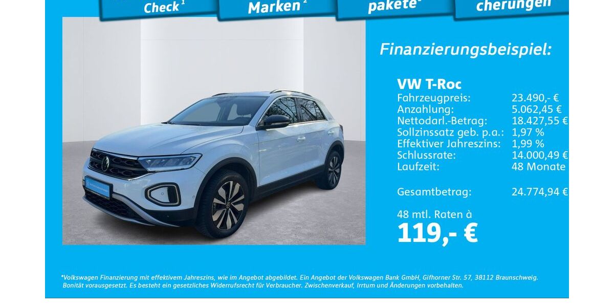 VW T-Roc 23.662 km 22.690 &euro; Glinde 21509