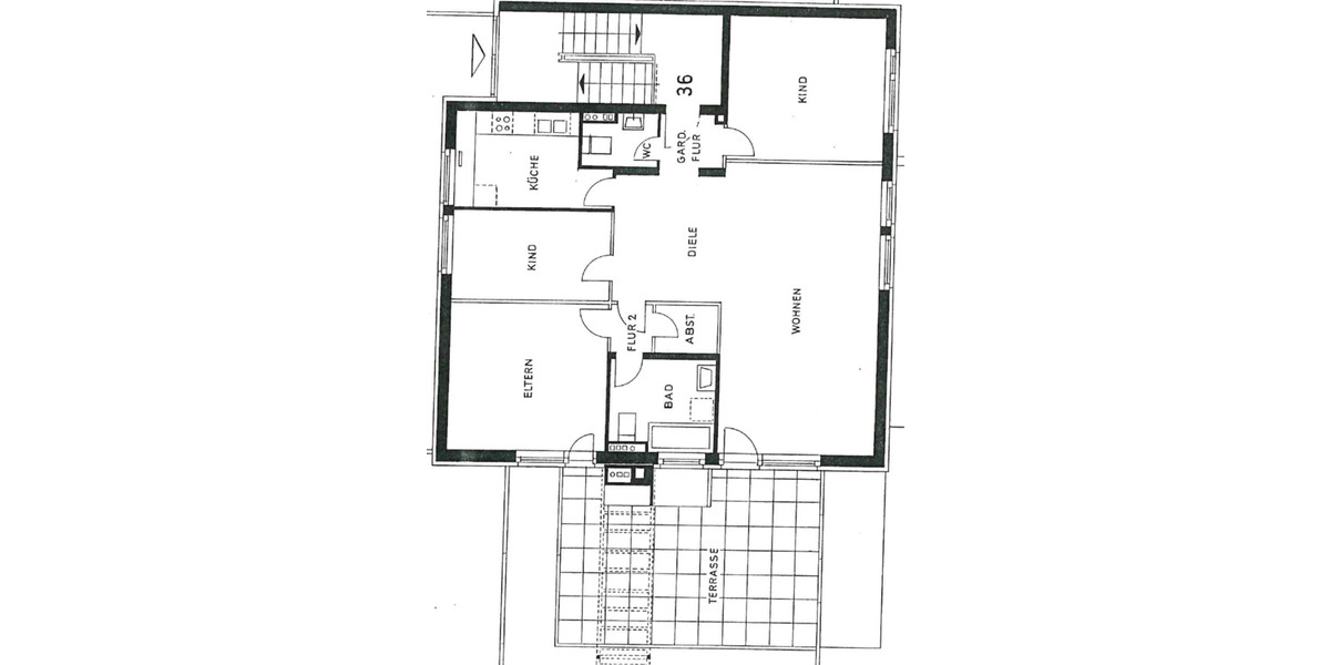 Terrassenwohnung Hamburg Eißendorf - 4 Zimmer, 120 m&sup2;, 490.000&euro; | Angebot:25864228