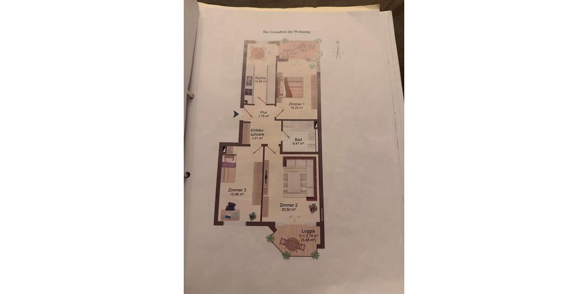 Etagenwohnung Ahrensburg - 3 Zimmer, 88 m&sup2;, 1.350&euro; | Angebot:25902865