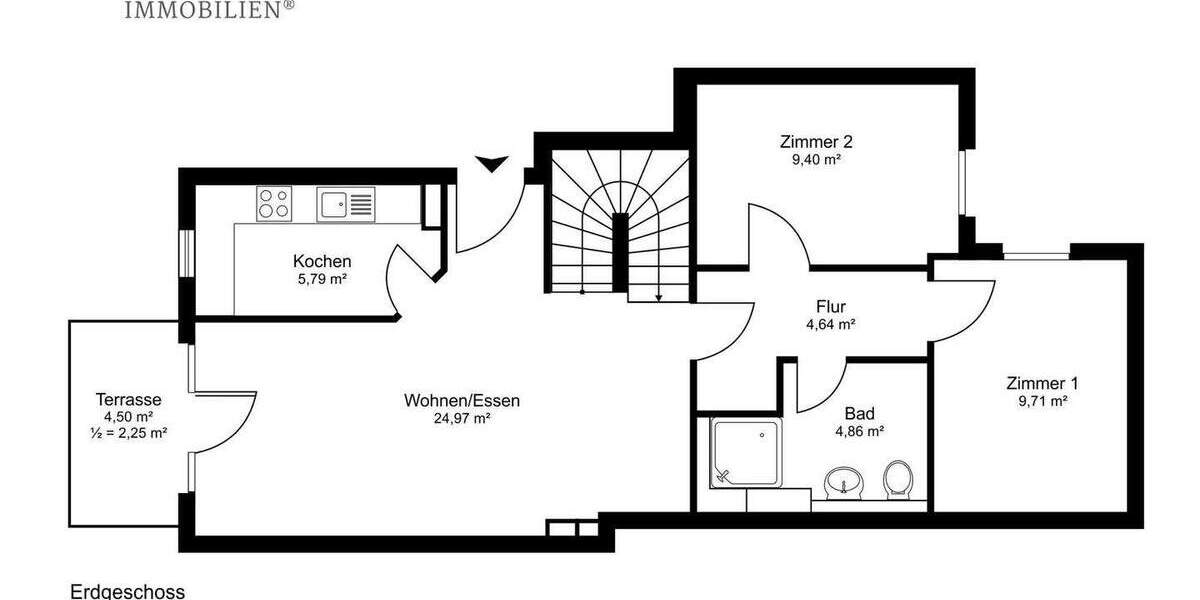 Etagenwohnung Hamburg Poppenbüttel - 4 Zimmer, 101 m&sup2;, 699.000&euro; | Angebot:25836712