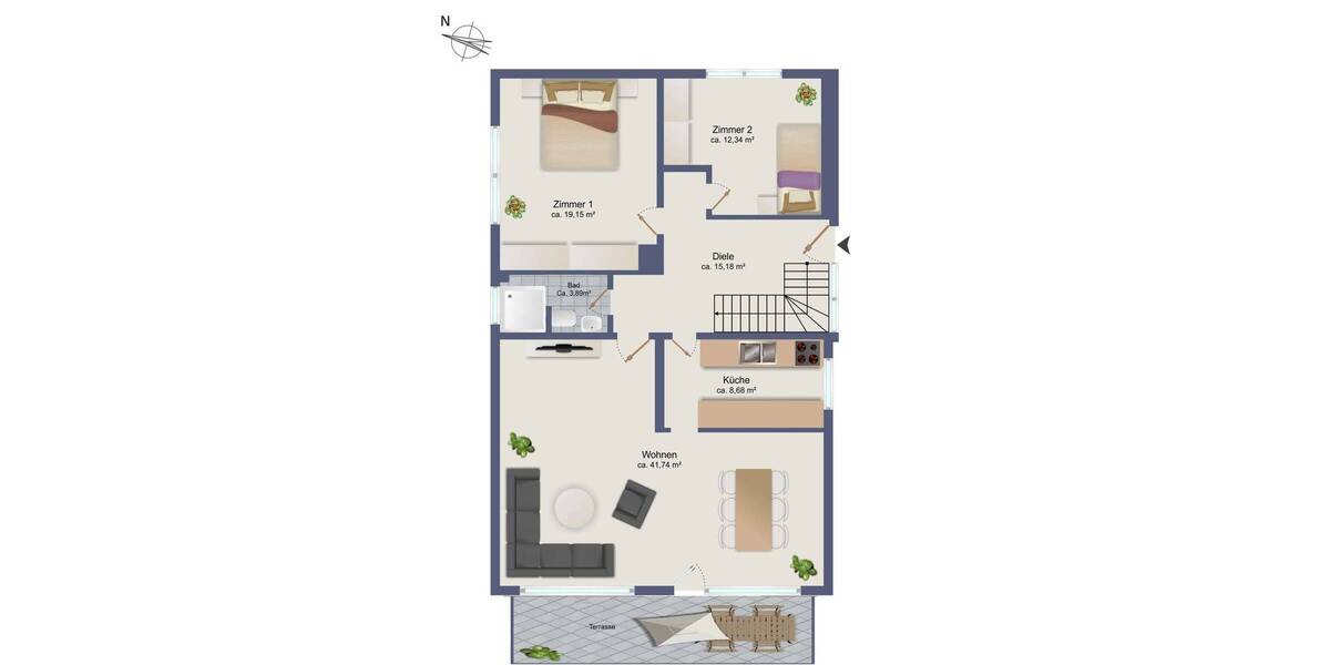 Einfamilienhaus Hamburg / Rissen Rissen - 7 Zimmer, 180 m&sup2;, 798.000&euro; | Angebot:25674418