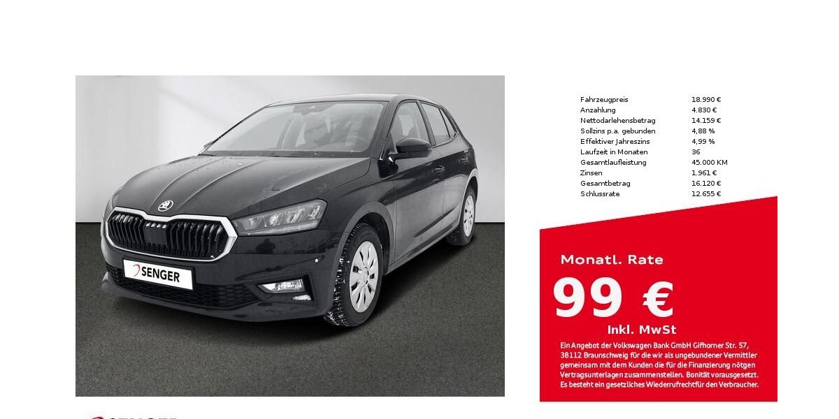 Skoda Fabia 39.800 km 18.680 &euro; Bad Oldesloe 23843