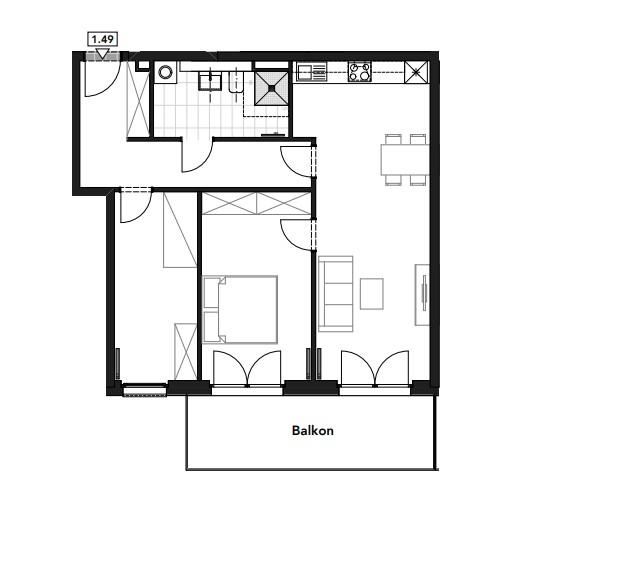 Etagenwohnung Quickborn - 3 Zimmer, 74 m&sup2;, 1.184&euro; | Angebot:25349271