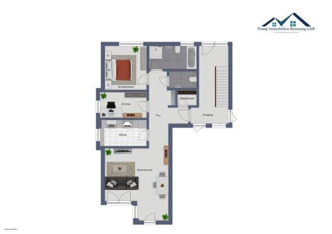 Terrassenwohnung Rellingen - 3 Zimmer, 81 m&sup2;, 419.000&euro; | Angebot:25700660