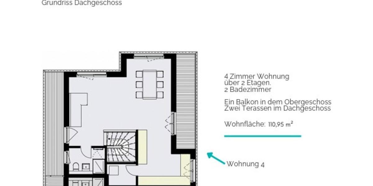 Maisonettenwohnung Hamburg Alsterdorf - 4 Zimmer, 110 m&sup2;, 2.990&euro; | Angebot:25292785