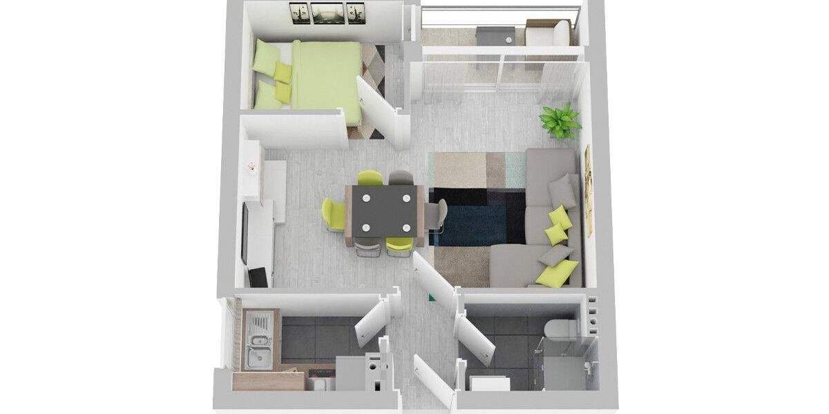 Etagenwohnung Ahrensburg - 1 Zimmer, 37 m&sup2;, 160.000&euro; | Angebot:25708269