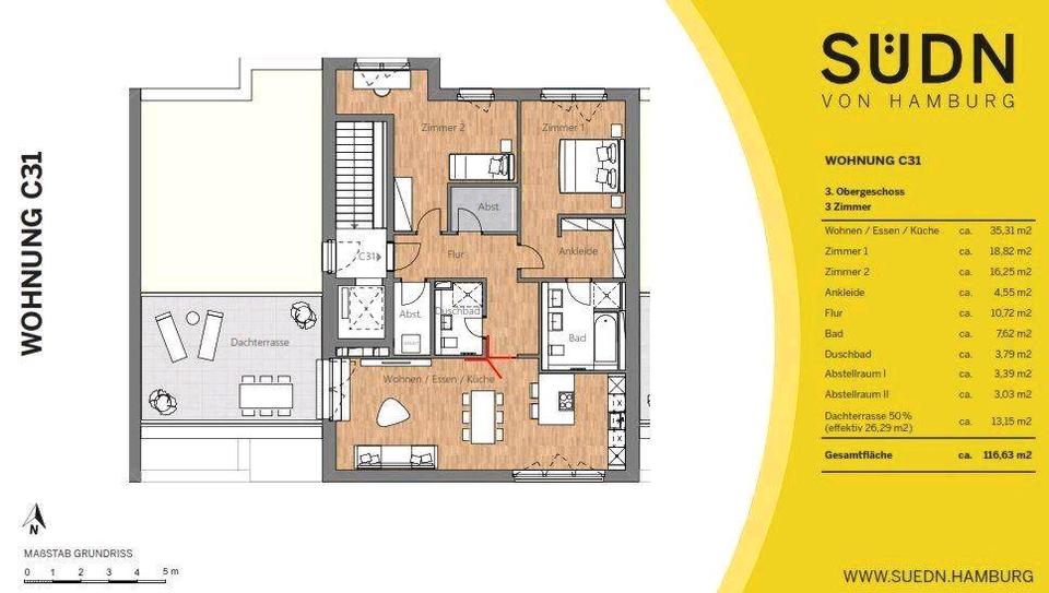 Einfamilienhaus Hamburg Harburg - 3 Zimmer, 116 m&sup2;, 649.000&euro; | Angebot:26057423
