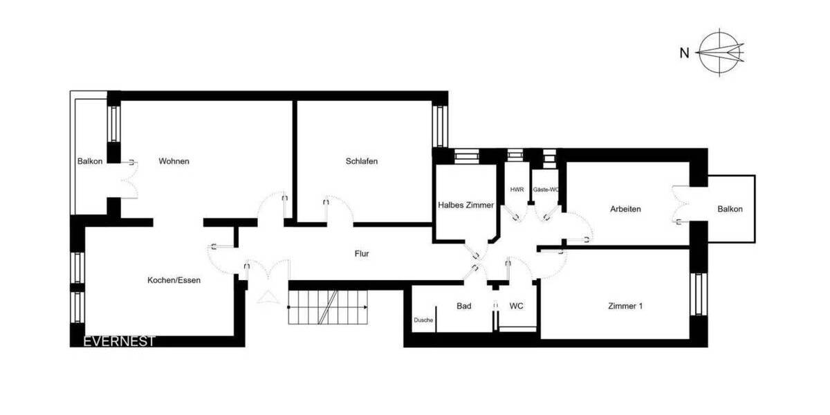 Etagenwohnung Hamburg Harvestehude - 4 Zimmer, 117 m&sup2;, 1.599.400&euro; | Angebot:25686560