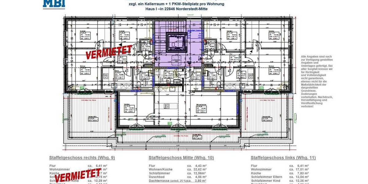 Terrassenwohnung Norderstedt Harksheide - 2 Zimmer, 50 m&sup2;, 1.080&euro; | Angebot:25970306