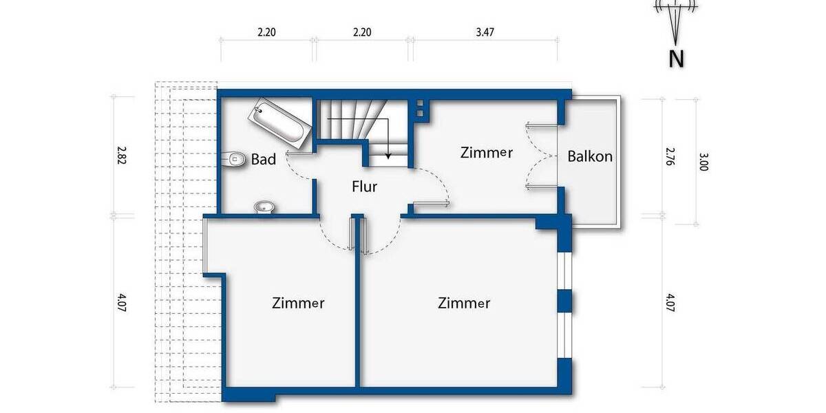 Reihenmittelhaus Hamburg Volksdorf - 4 Zimmer, 104 m&sup2;, 590.000&euro; | Angebot:26066531